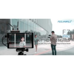 Feelworld Monitor 7" F7 Pro | Monitor Full HD con montura F970 y entrada 4K HDMI para grabación profesional