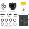 Feelworld Teleprompter Plegable TP10 | Teleprompter profesional de 10" con diseño plegable para cámaras DSLR y mirrorless