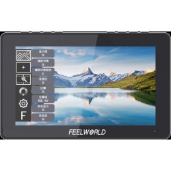 Feelworld Monitor 6" F5 Pro V4 | Monitor Full HD táctil con montura F970 y entrada 4K HDMI para DSLR y vídeo profesional