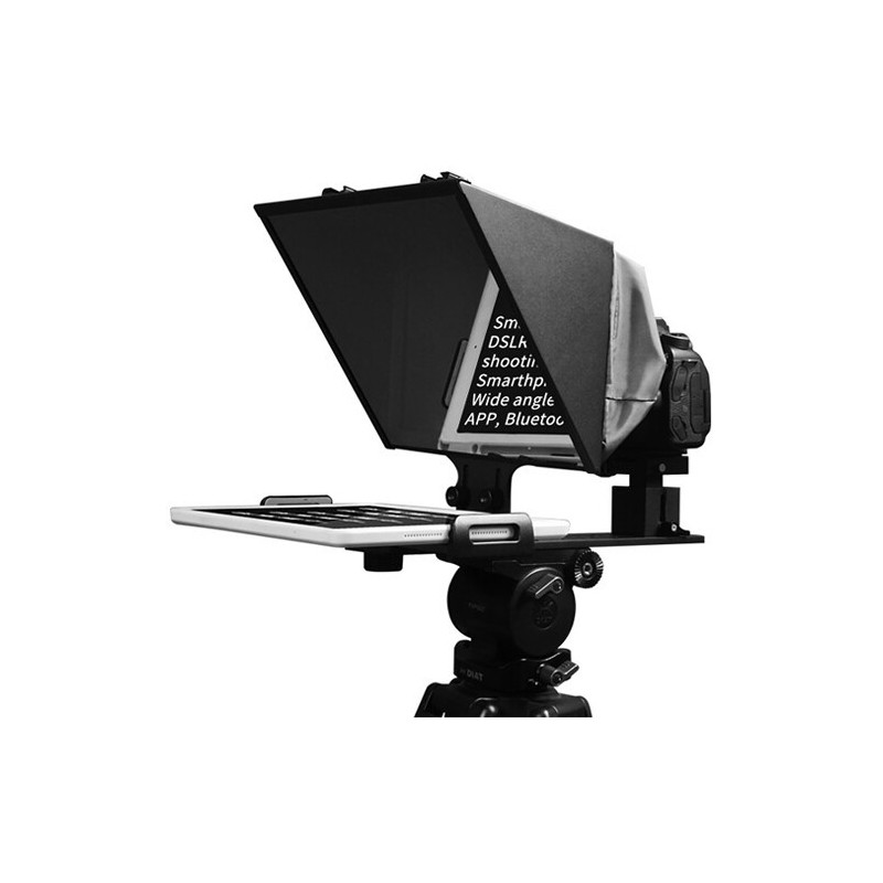 Feelworld Teleprompter TP13A | Teleprompter profesional de 13.3” para cámaras DSLR, mirrorless y ENG con pantalla incluida