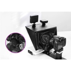 Feelworld Teleprompter TP13A | Teleprompter profesional de 13.3” para cámaras DSLR, mirrorless y ENG con pantalla incluida
