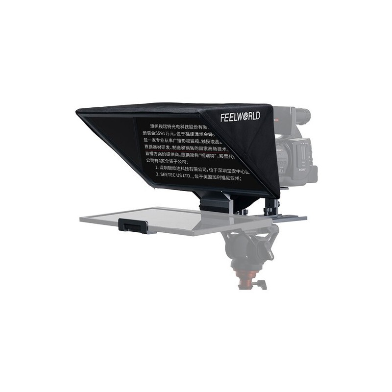Feelworld Teleprompter TP16 | Teleprompter profesional de 15.6” con entrada HDMI y control remoto para presentaciones y grabació