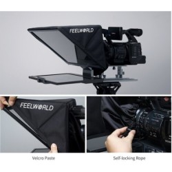 Feelworld Teleprompter TP16 | Teleprompter profesional de 15.6” con entrada HDMI y control remoto para presentaciones y grabació