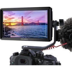 Feelworld Monitor FW568 V3 6" | Monitor compacto con HDMI 4K, soporte LUTs y montaje F970 para cámaras DSLR y mirrorless