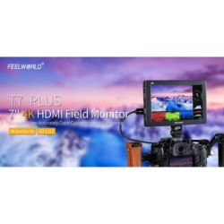Feelworld Monitor 7" T7 Plus | Monitor Full HD de 7” con entrada HDMI, soporte LUTs 3D y herramientas profesionales