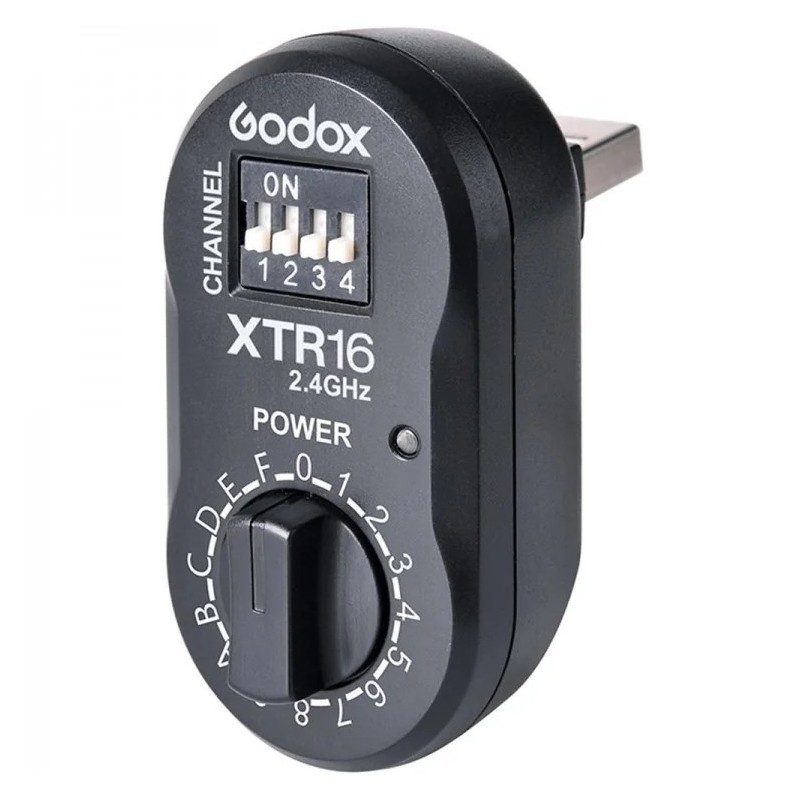 Godox Emisor XT-16 | Controlador inalámbrico manual con 16 canales para flashes Godox