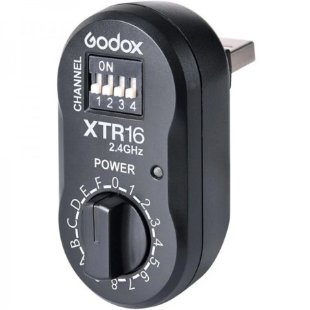 Godox Emisor XT-16 | Controlador inalámbrico manual con 16 canales para flashes Godox