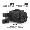 Tenba Bolsa de Hombro Cineluxe V2 16 Negra | Bolsa profesional para cámaras de video y accesorios