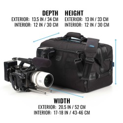 Tenba Bolsa de Hombro Cineluxe V2 21 Negra Hightop | Bolsa de transporte profesional para cámaras de cine y video