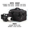 Tenba Bolsa de Hombro Cineluxe V2 21 Negra Hightop | Bolsa de transporte profesional para cámaras de cine y video