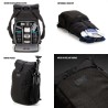 Tenba Mochila Fulton V2 16L Negra | Mochila fotográfica compacta y segura para cámaras DSLR y mirrorless