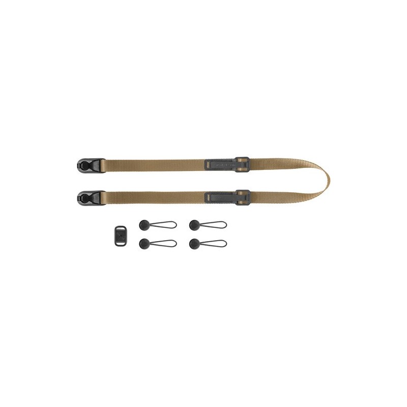 Peak Design Leash Coyote Correa | Correa ultraligera y ajustable para cámaras pequeñas o uso diario