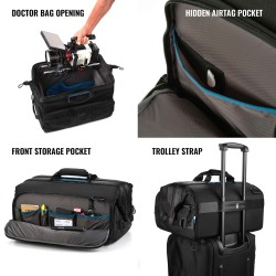 Tenba Bolsa de Hombro Cineluxe V2 21 Negra | Bolsa de transporte profesional para cámaras de cine y video