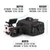 Tenba Bolsa de Hombro Cineluxe V2 21 Negra | Bolsa de transporte profesional para cámaras de cine y video