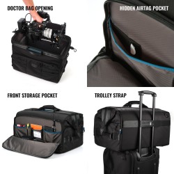 Tenba Bolsa de Hombro Cineluxe V2 24 Negra | Bolsa profesional de gran capacidad para cámaras de video y accesorios