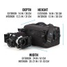 Tenba Bolsa de Hombro Cineluxe V2 24 Negra | Bolsa profesional de gran capacidad para cámaras de video y accesorios