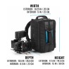 Tenba Mochila Cineluxe V2 16 Negra | Mochila profesional para cámaras de video y accesorios