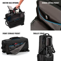 Tenba Mochila Cineluxe V2 21 Negra | Mochila profesional de gran capacidad para cámaras de cine y video