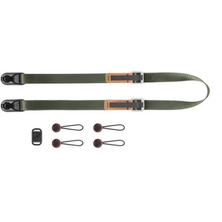 Peak Design Leash Salvia Correa | Correa ligera y ajustable para cámaras compactas en color verde salvia