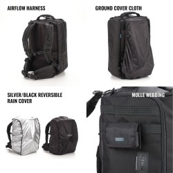 Tenba Mochila Cineluxe V2 21 Negra | Mochila profesional de gran capacidad para cámaras de cine y video