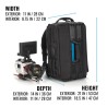 Tenba Mochila Cineluxe V2 21 Negra | Mochila profesional de gran capacidad para cámaras de cine y video