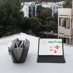 Peak Design Tech Pouch Negro Estuche | Estuche organizador tipo origami para accesorios tecnológicos y fotográficos