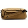 Peak Design Travel Duffel 35L Coyote Bolso de Hombro | Bolso de viaje amplio, resistente y versátil para fotógrafos y aventurero