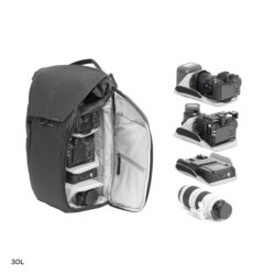 Peak Design Everyday Backpack 30L Negra Mochila | Mochila profesional para cámaras, portátil y accesorios en uso intensivo