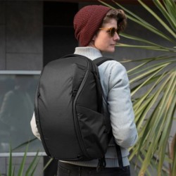 Peak Design Everyday Zip 15L Negra Mochila | Mochila compacta con cierre de cremallera para fotógrafos y usuarios urbanos