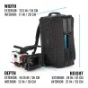 Tenba Mochila Cineluxe V2 24 Negra | Mochila profesional de alta capacidad para cine y video