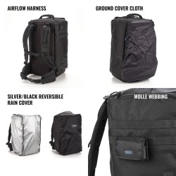 Tenba Mochila Cineluxe V2 24 Negra | Mochila profesional de alta capacidad para cine y video