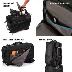 Tenba Mochila Cineluxe V2 24 Negra | Mochila profesional de alta capacidad para cine y video
